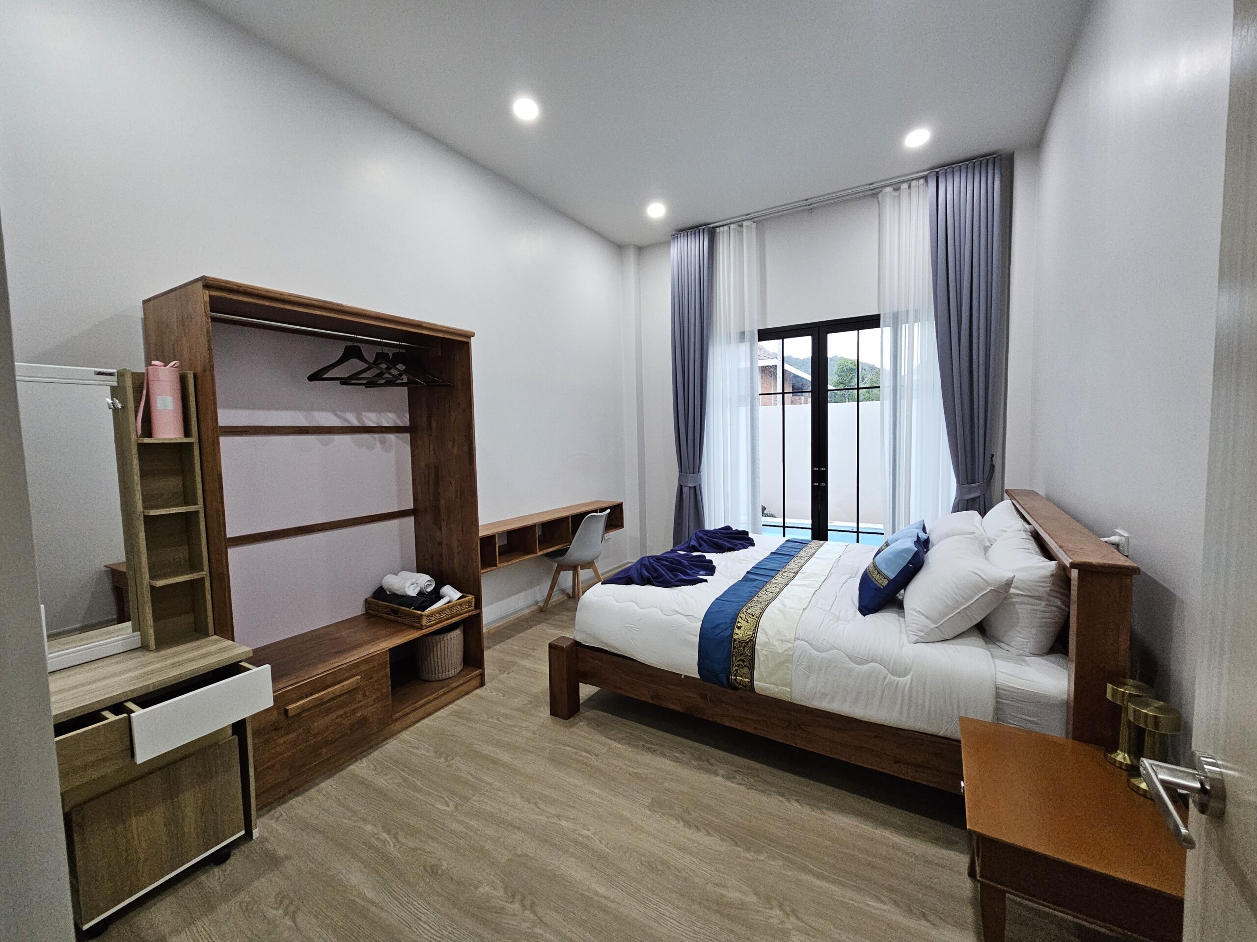 Pool villa bedroom in Krabi