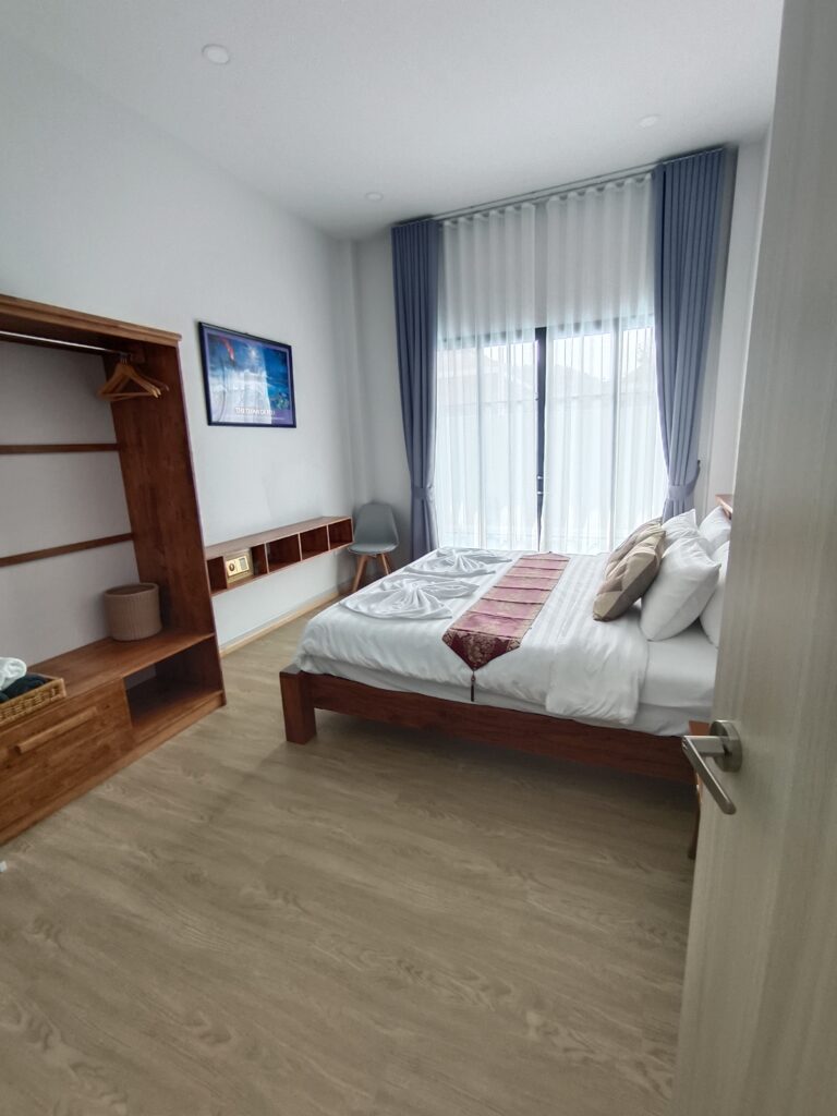 Master bedroom pool view